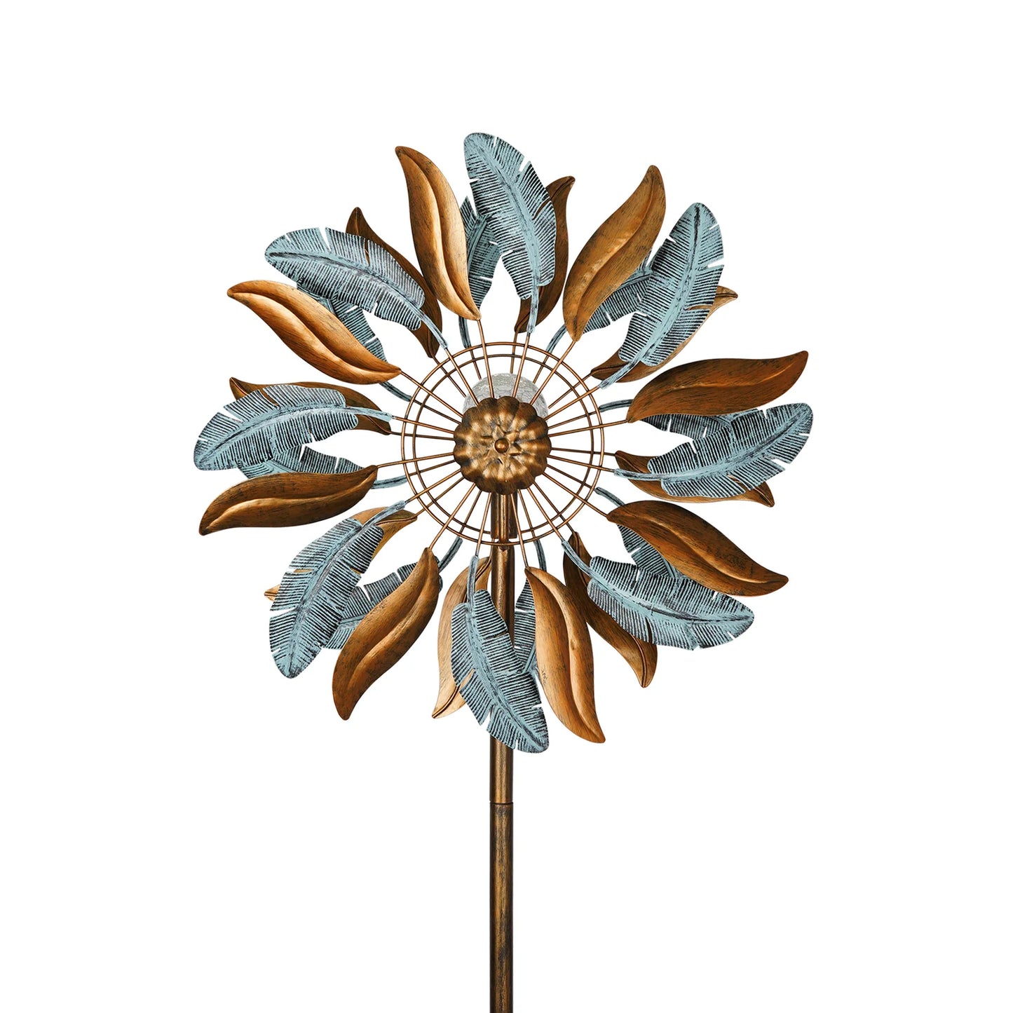 Feather Glow Solar Wind Spinner