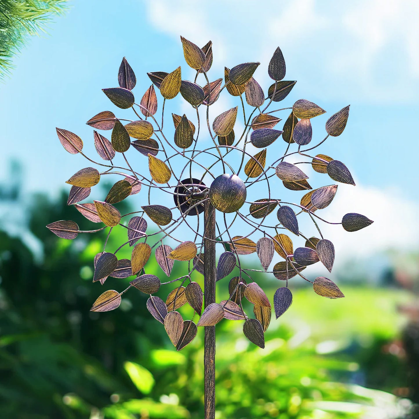 Autumn Amber Wind Spinner