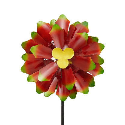 Colorful Dahlia Solar Wind Spinner