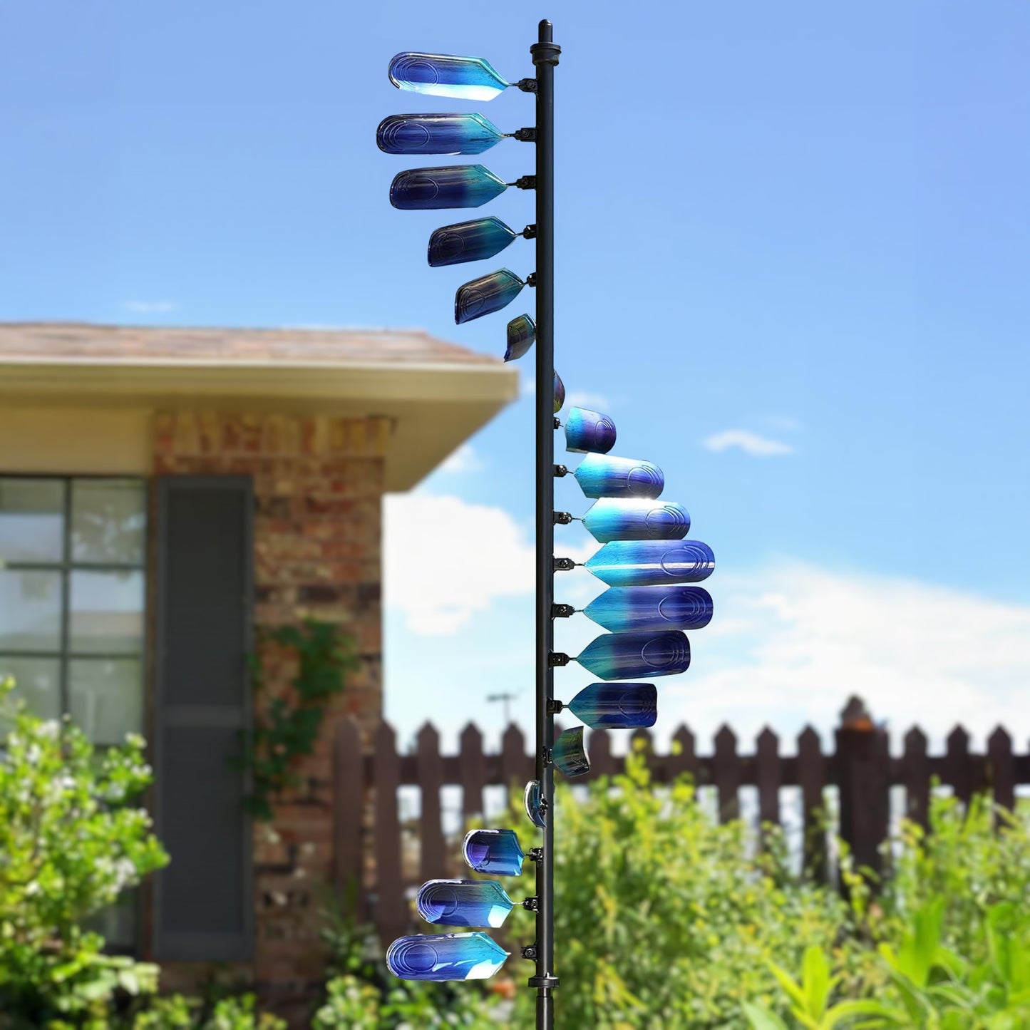 Peacock Spiral Outdoor Metal Wind Spinner
