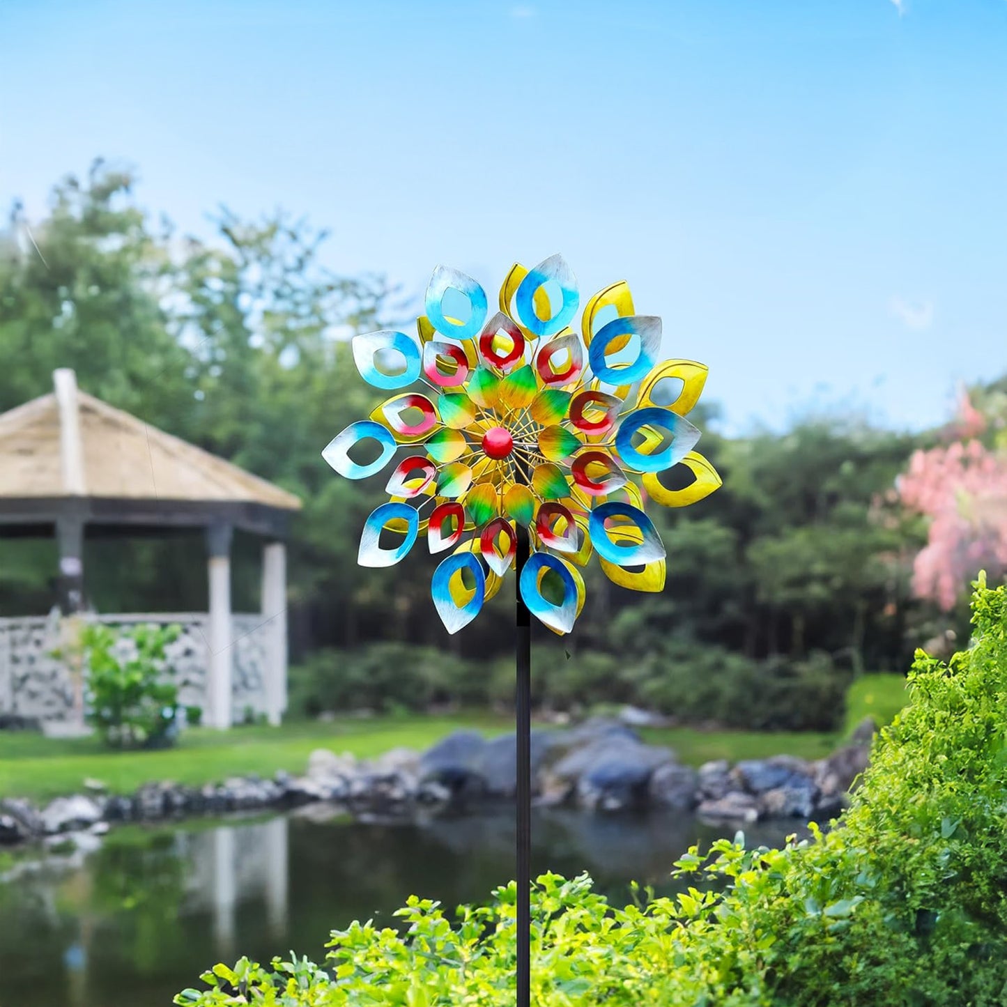 Vibrant Whirlwind Outdoor Wind Spinner