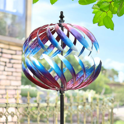 Sunset Globe Vibrant Wind Spinner