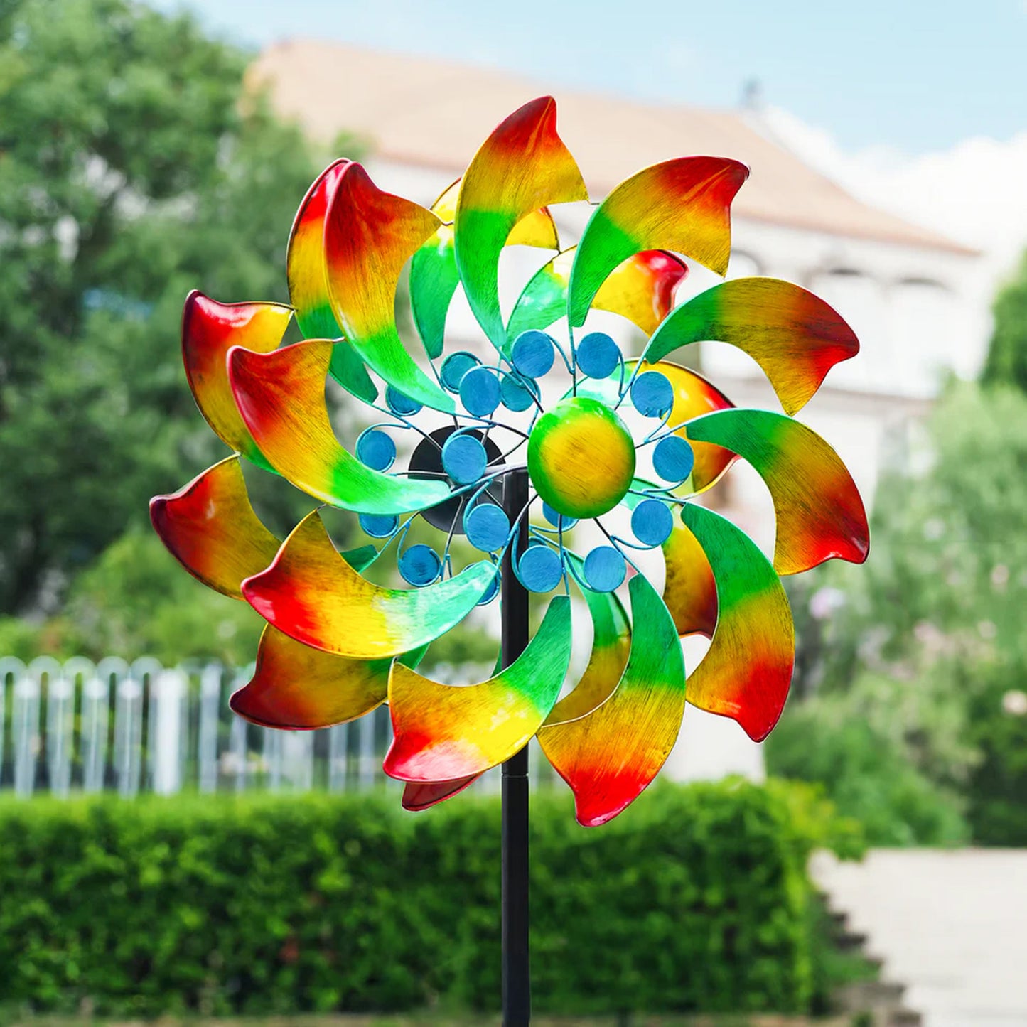 Vibrant Bloom Wind Spinner