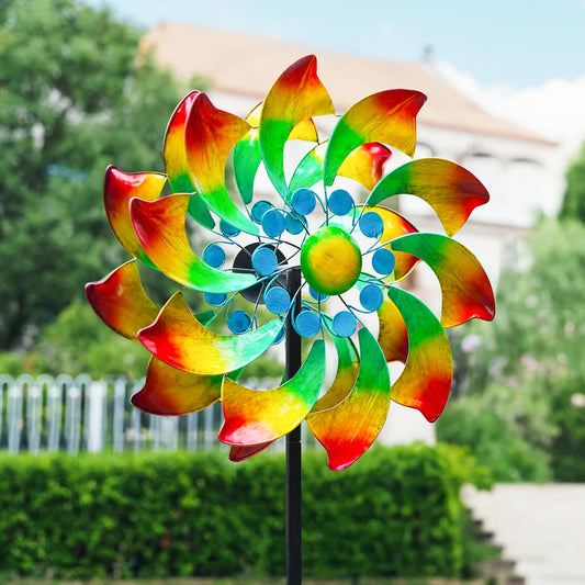 Vibrant Bloom Wind Spinner