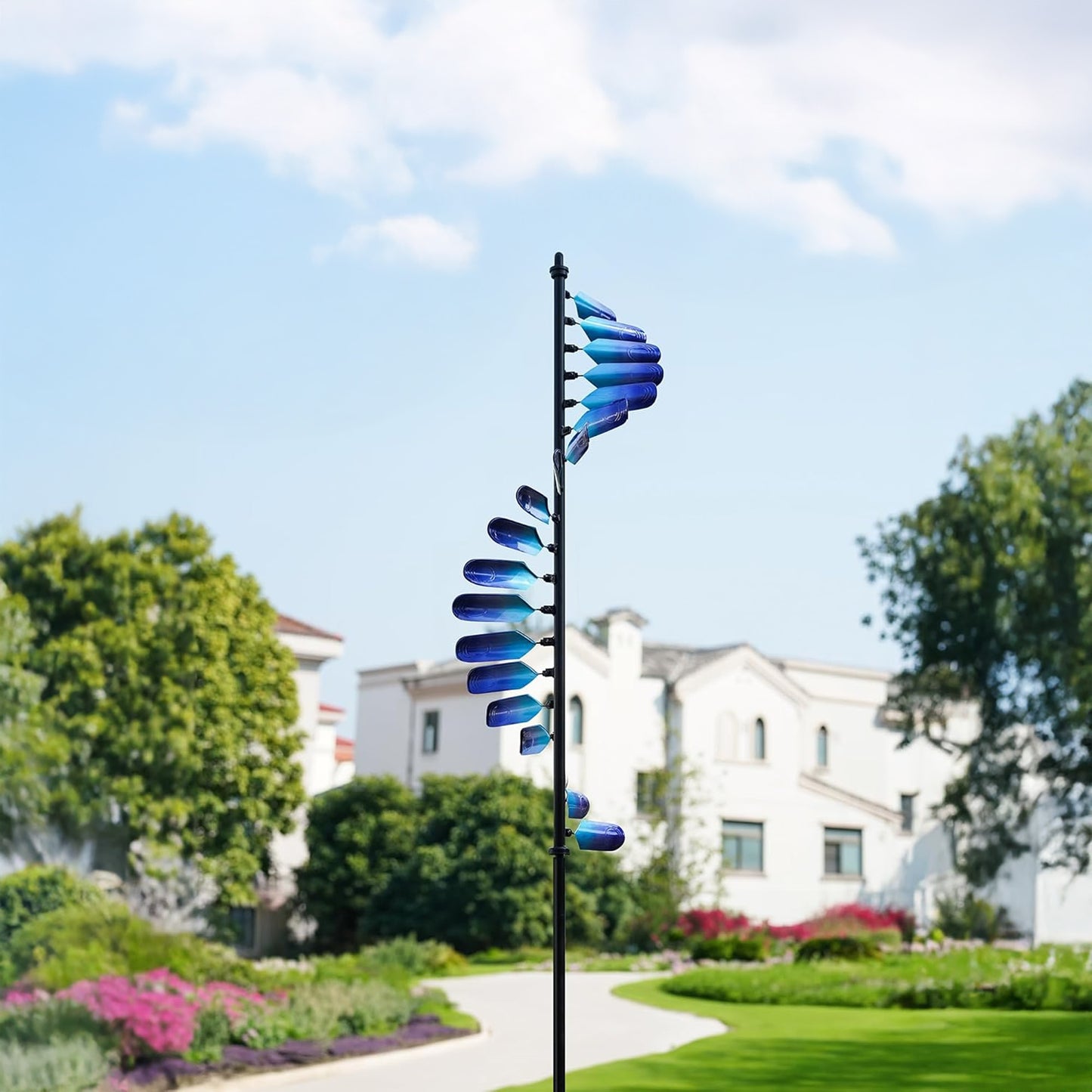 Peacock Spiral Outdoor Metal Wind Spinner