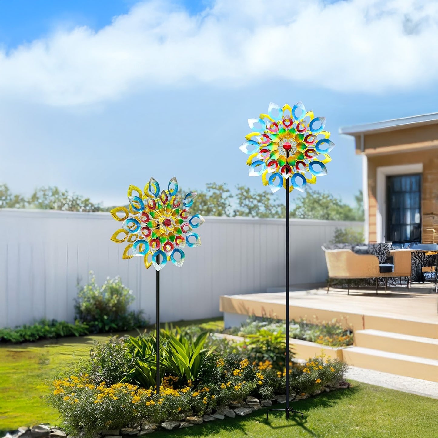 Vibrant Whirlwind Outdoor Wind Spinner