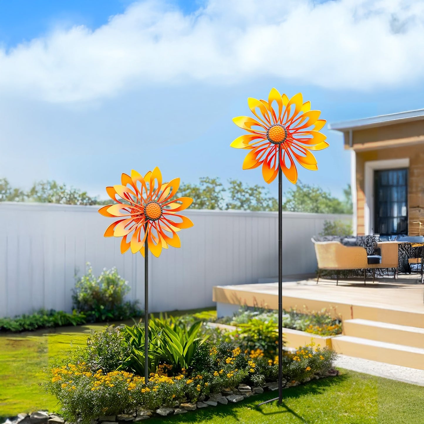 Sunshine Daisy Wind Spinner