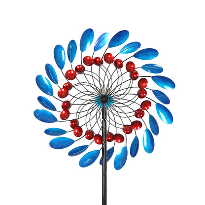 Solar Rotating Paradise Garden Wind Spinner