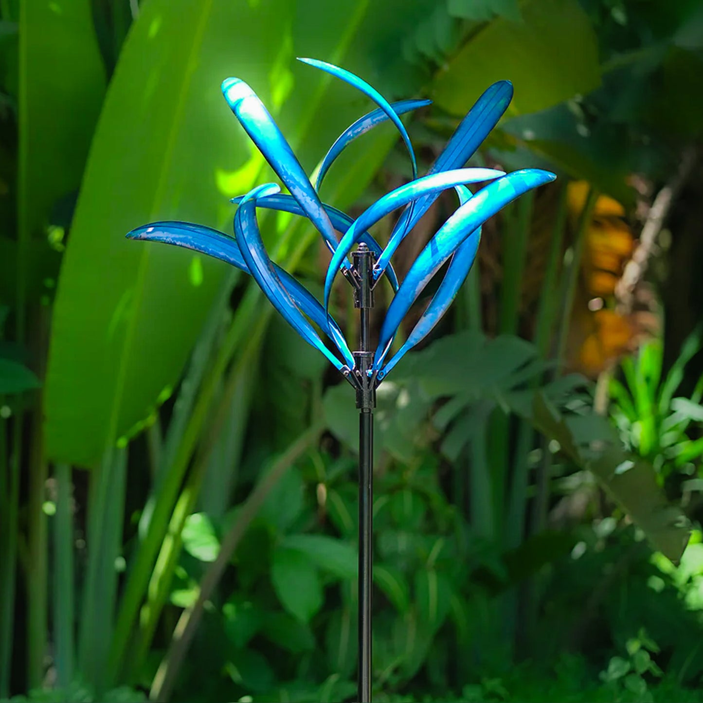 Blue Magnolia Garden Wind Spinner