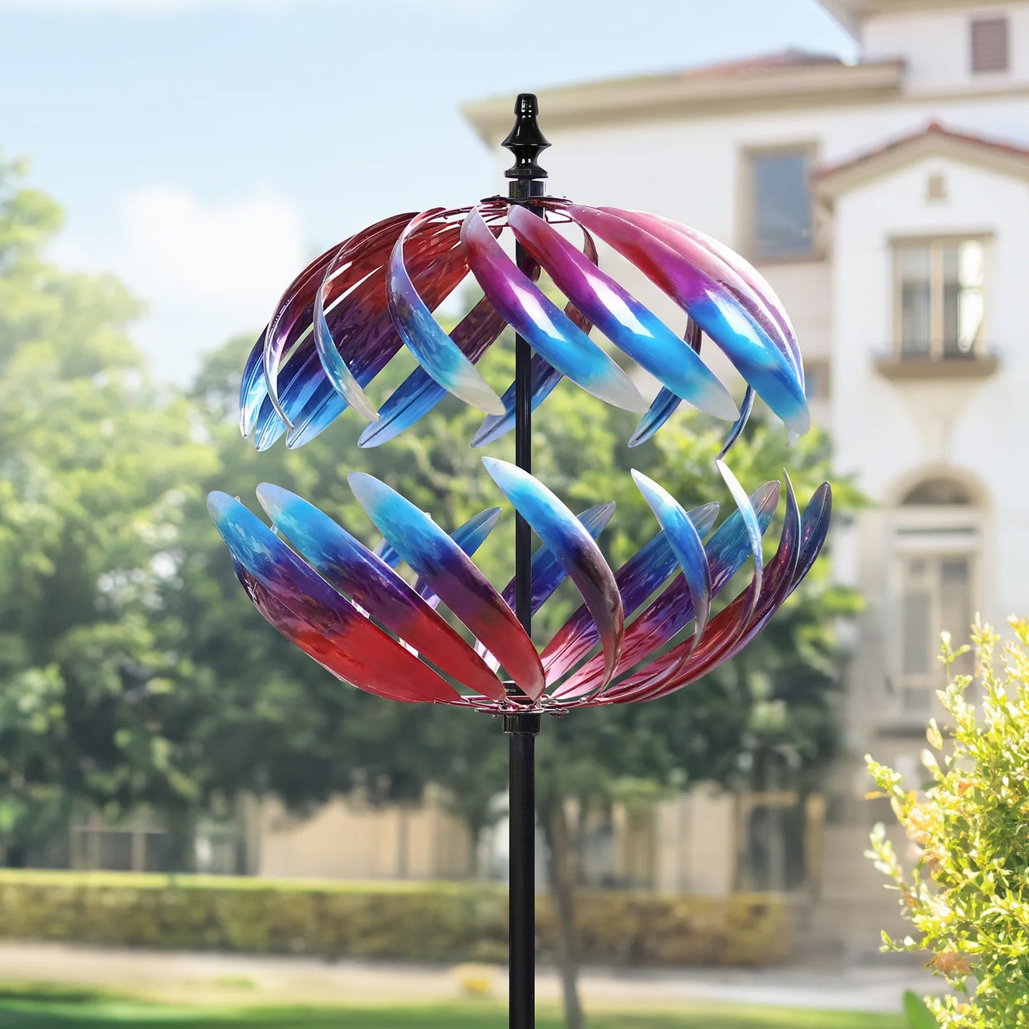 Sunset Globe Vibrant Wind Spinner