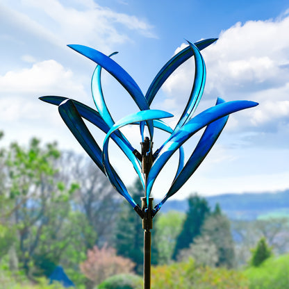 Blue Magnolia Garden Wind Spinner