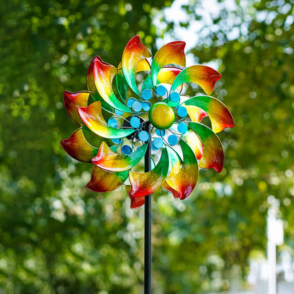 Vibrant Bloom Wind Spinner