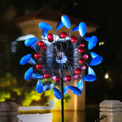 Solar Rotating Paradise Garden Wind Spinner
