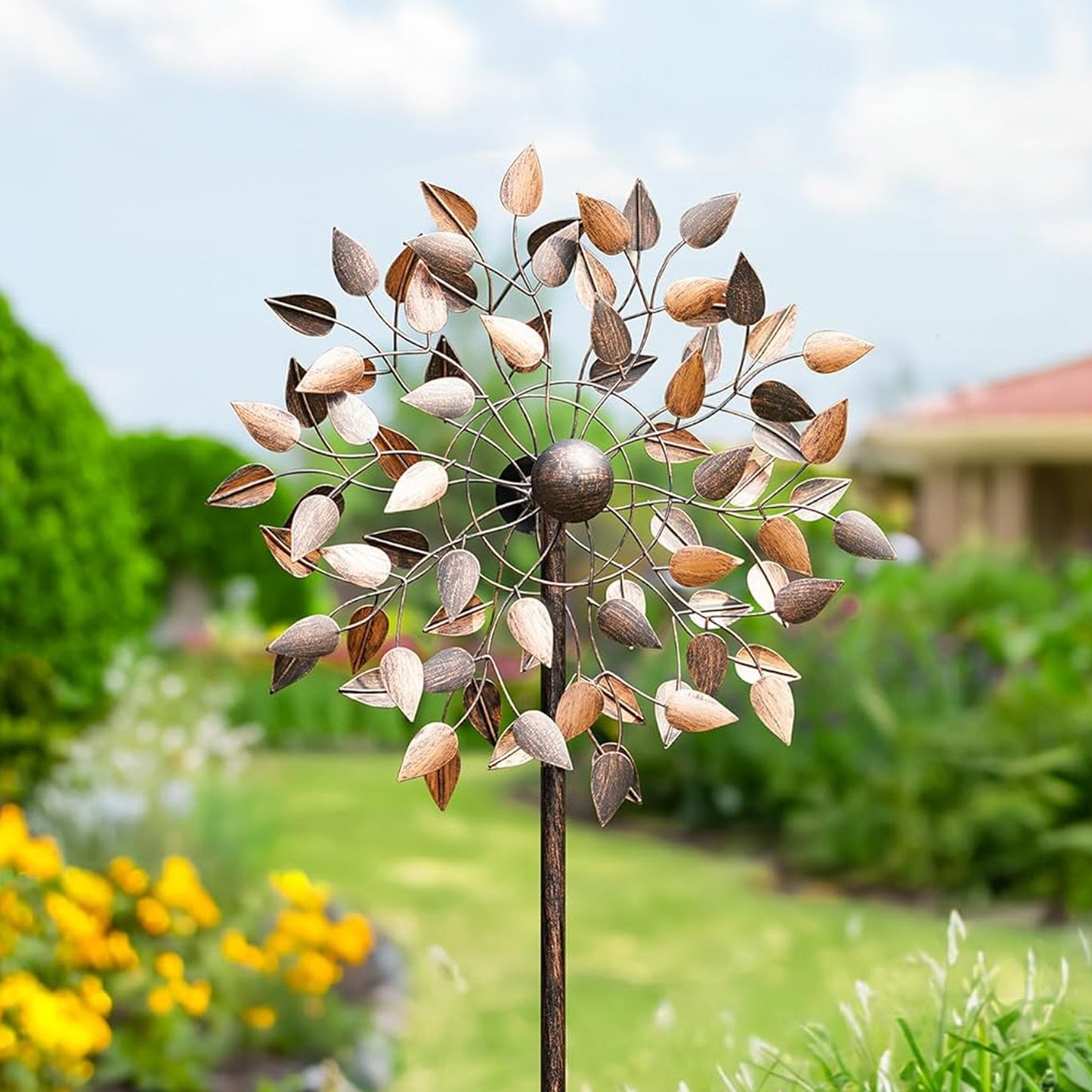 Autumn Amber Wind Spinner