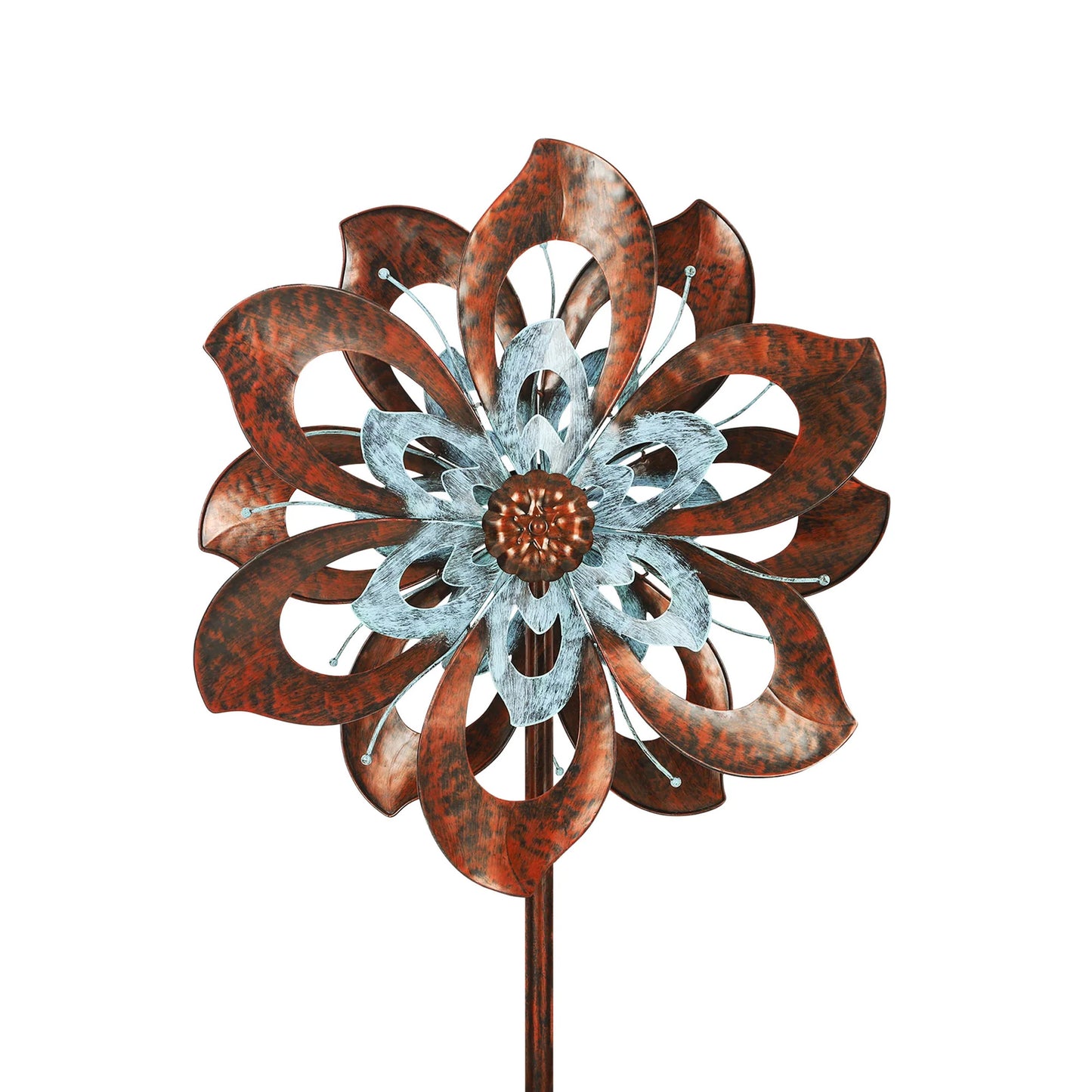 Dual Bloom Camellia Wind Spinner