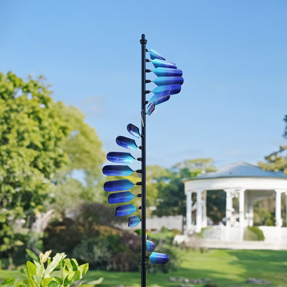 Peacock Spiral Outdoor Metal Wind Spinner