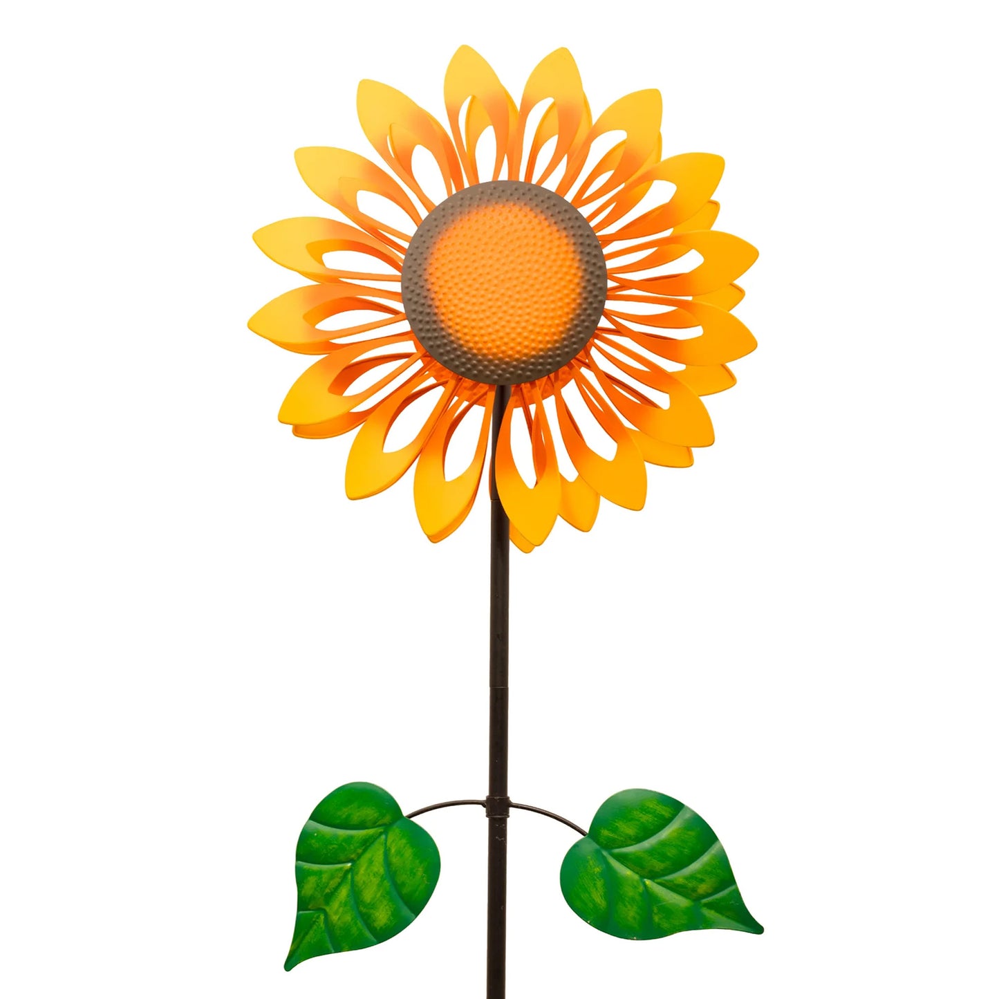 Dual Sunny Sunflower Wind Spinner