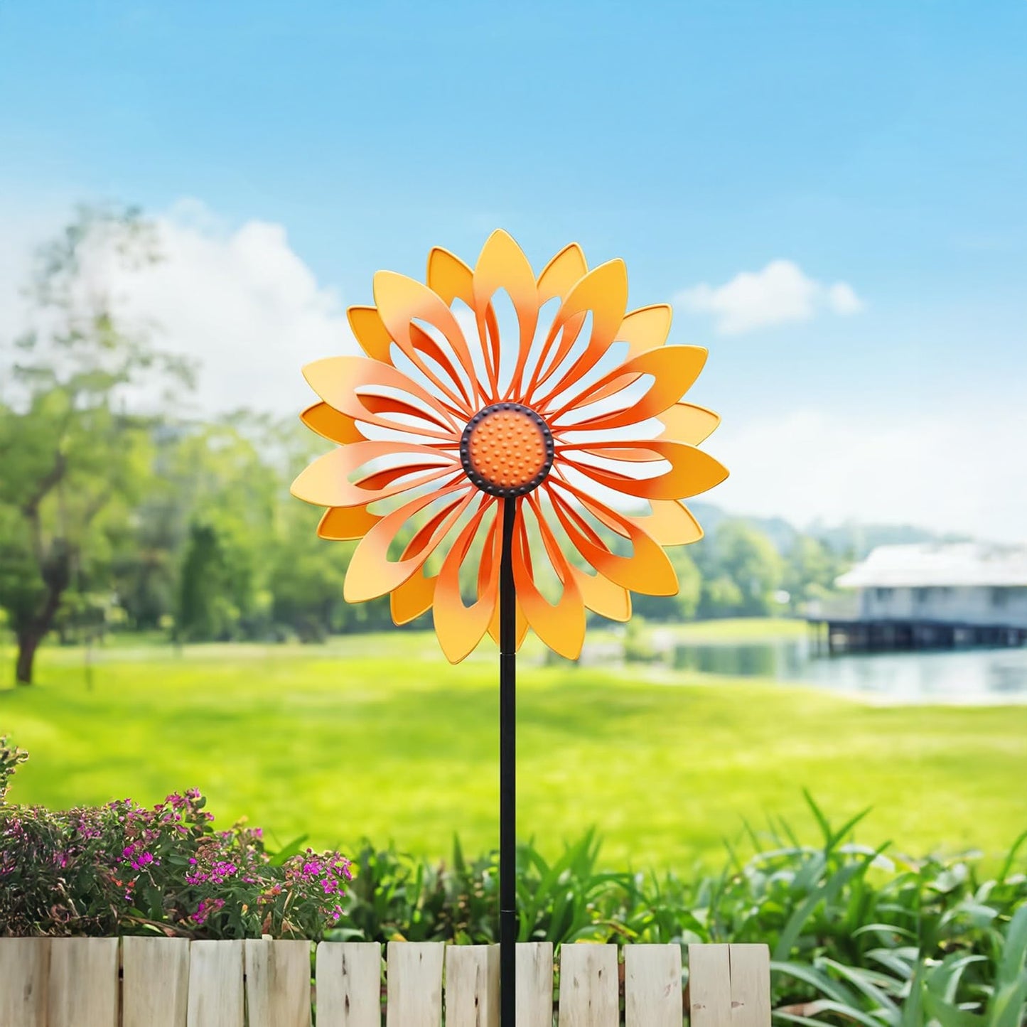 Sunshine Daisy Wind Spinner