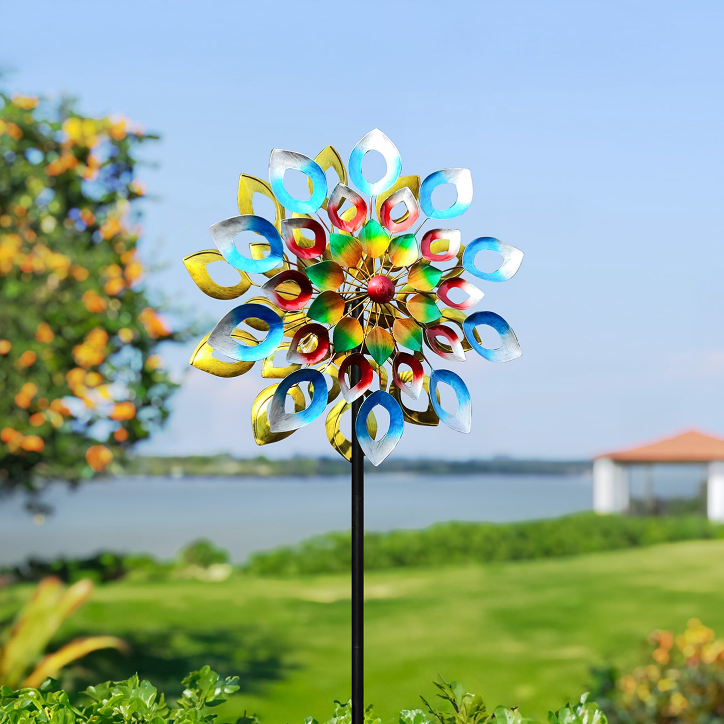 Vibrant Whirlwind Outdoor Wind Spinner