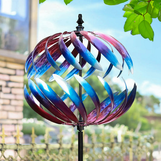 Sunset Globe Vibrant Wind Spinner