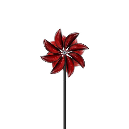 Red Crimson Petal Wind Spinner