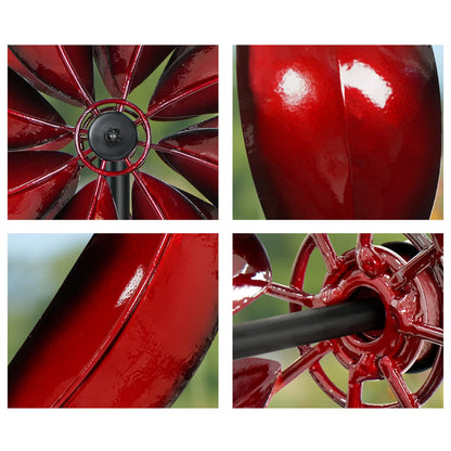 Red Crimson Petal Wind Spinner