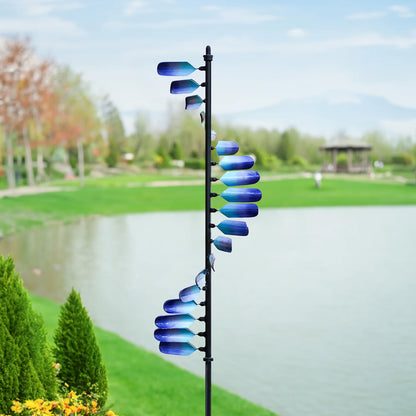 Peacock Spiral Outdoor Metal Wind Spinner