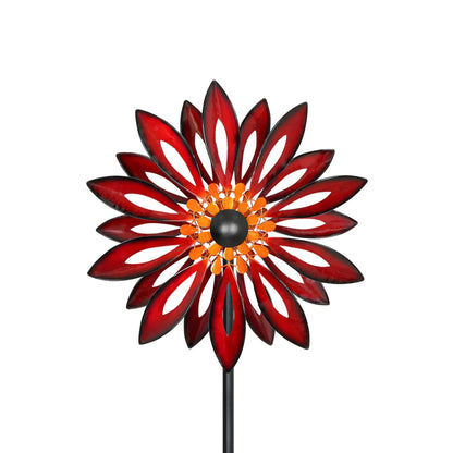 Red Cardinal Metal Wind Spinner