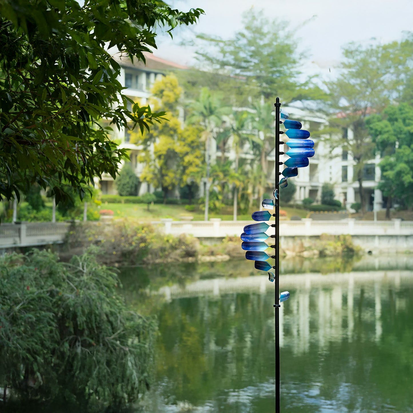 Peacock Spiral Outdoor Metal Wind Spinner