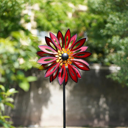 Red Cardinal Metal Wind Spinner