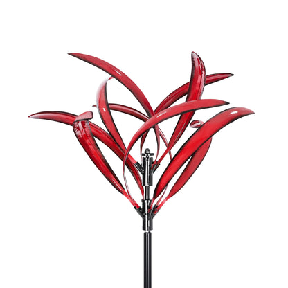 Red Magnolia Garden Wind Spinner