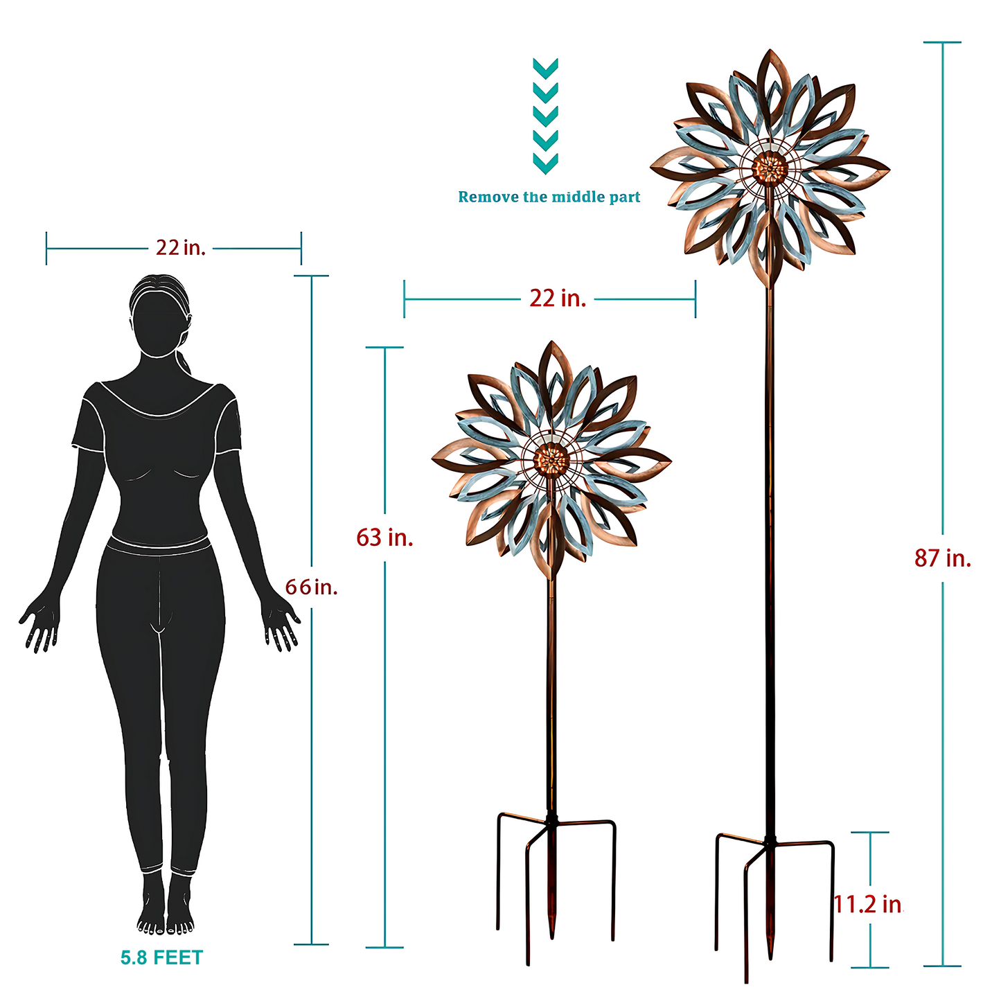 Glowing Water Lily Wind Spinner
