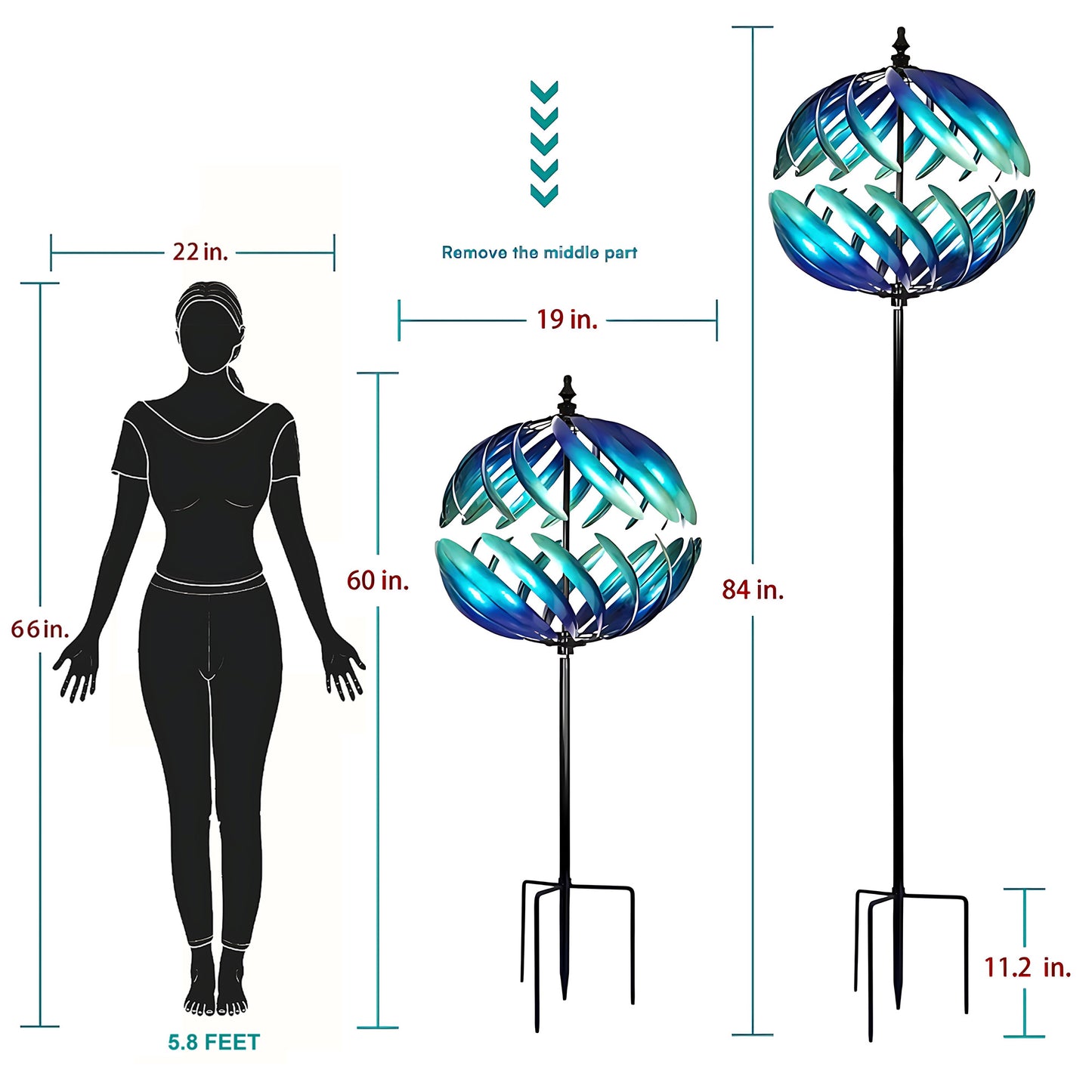 Radiant Dawn Sphere Wind Spinner