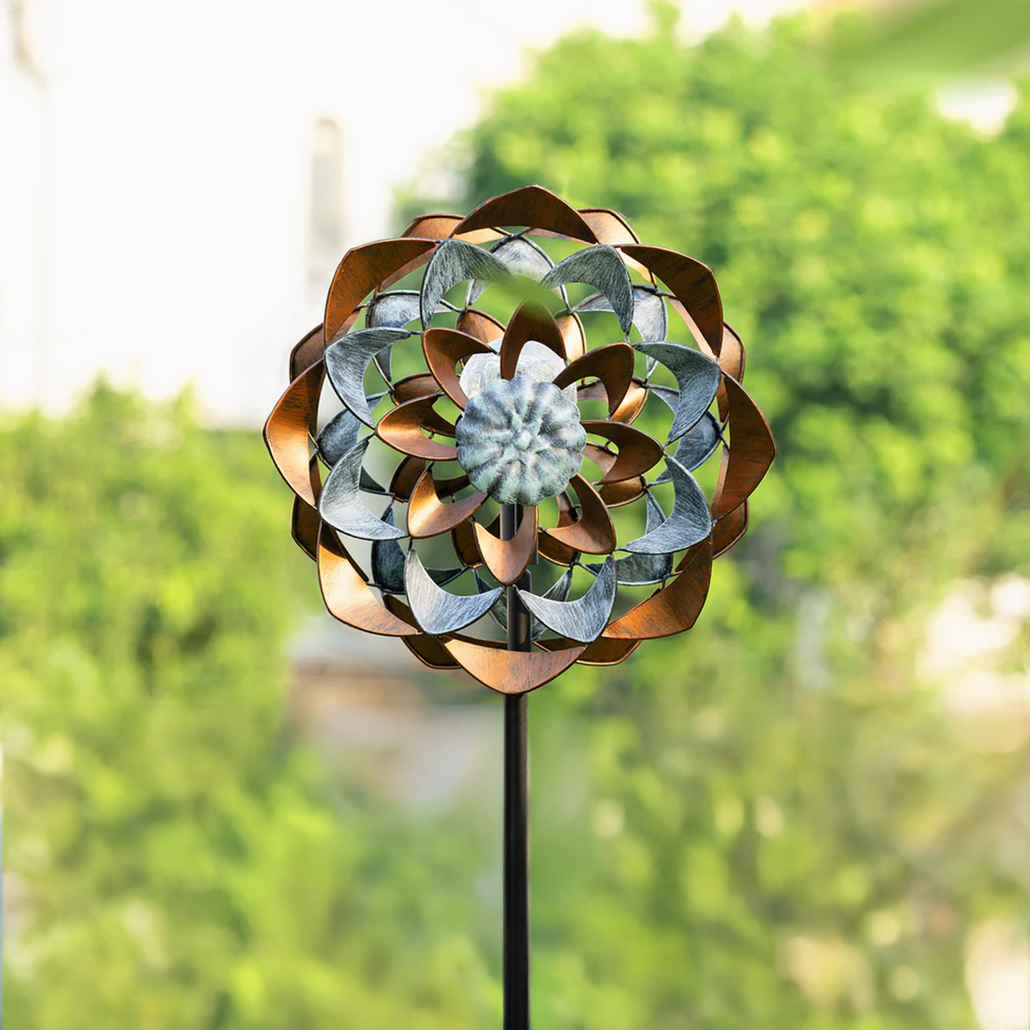 Zinnia Sunburst Wind Spinner