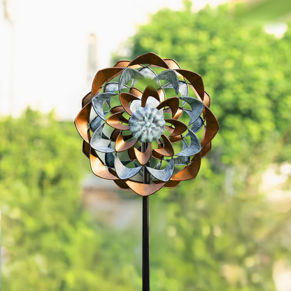 Zinnia Sunburst Wind Spinner