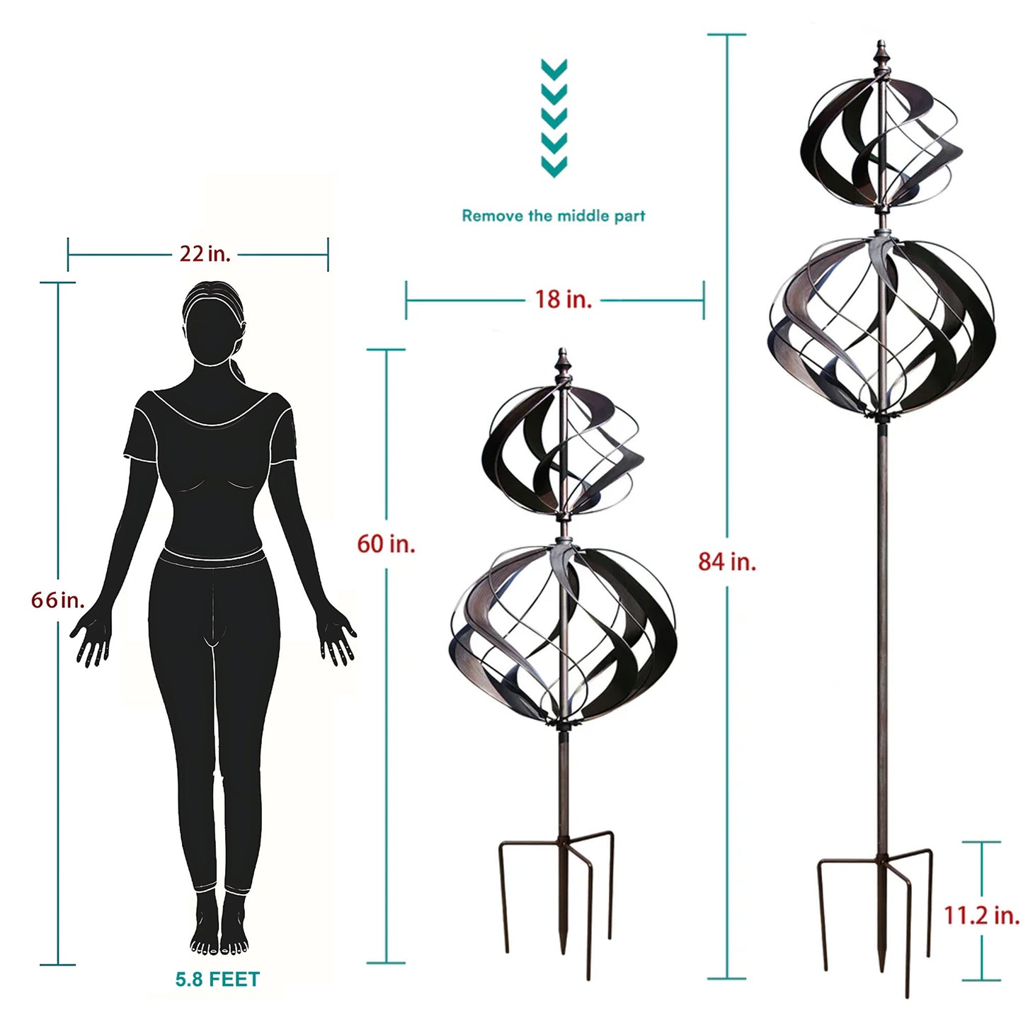 Double Globe Wind Spinner