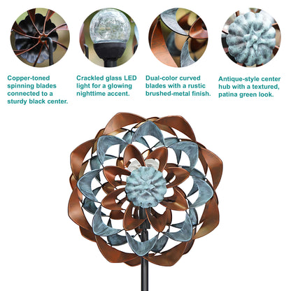 Zinnia Sunburst Wind Spinner