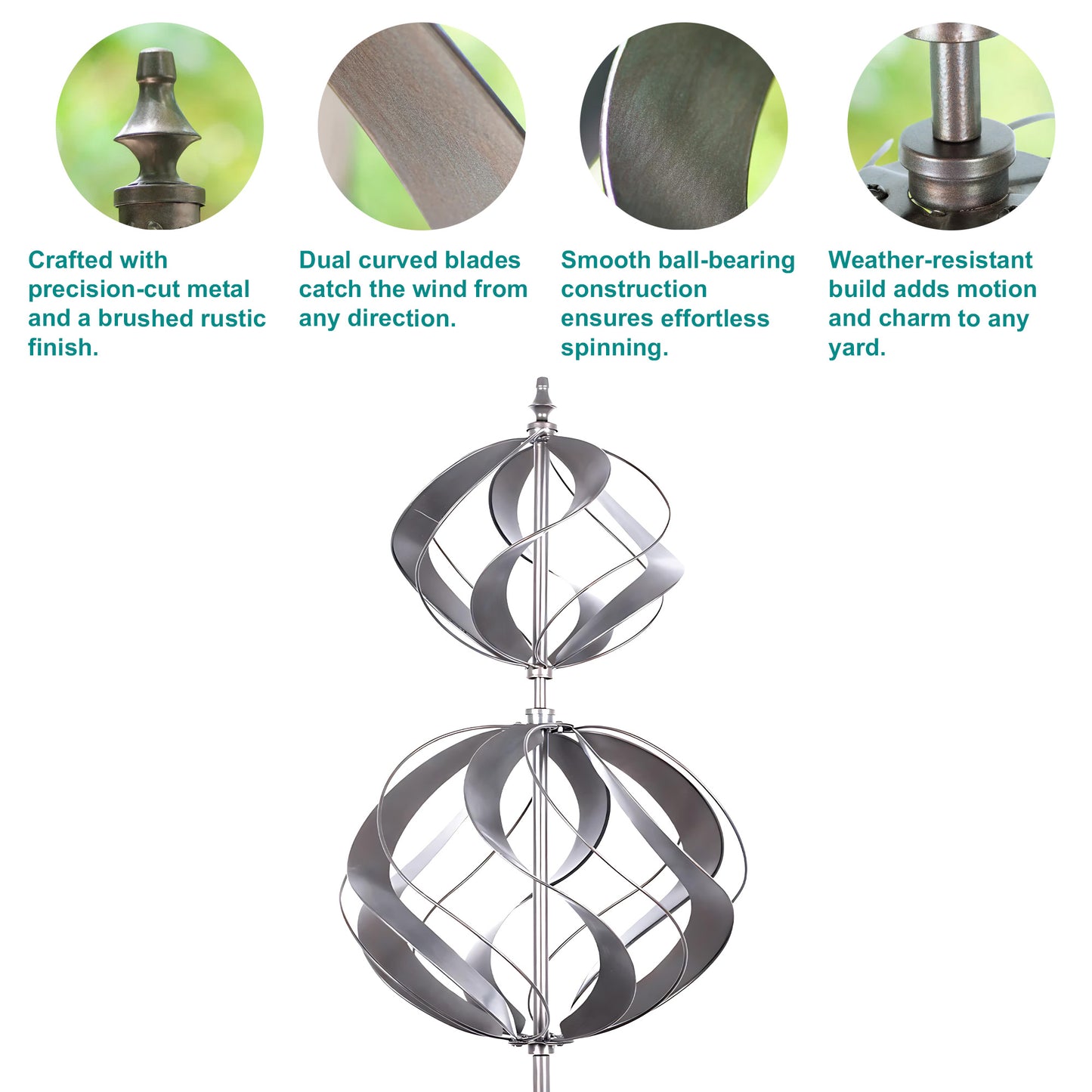 Double Globe Wind Spinner