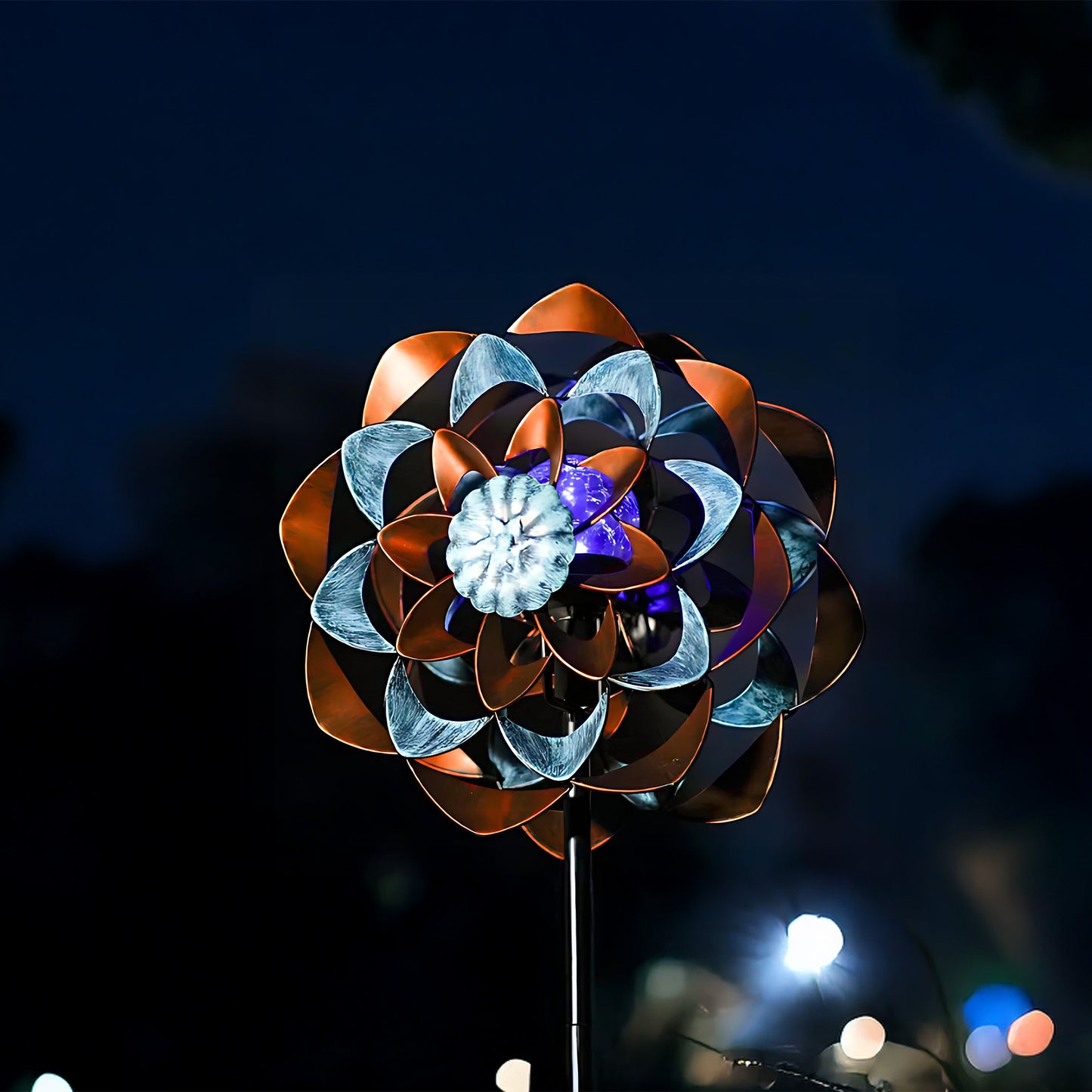 Zinnia Sunburst Wind Spinner