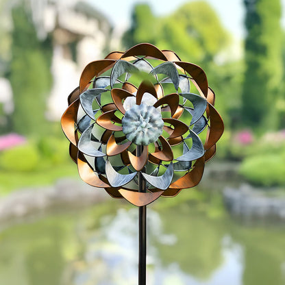 Zinnia Sunburst Wind Spinner