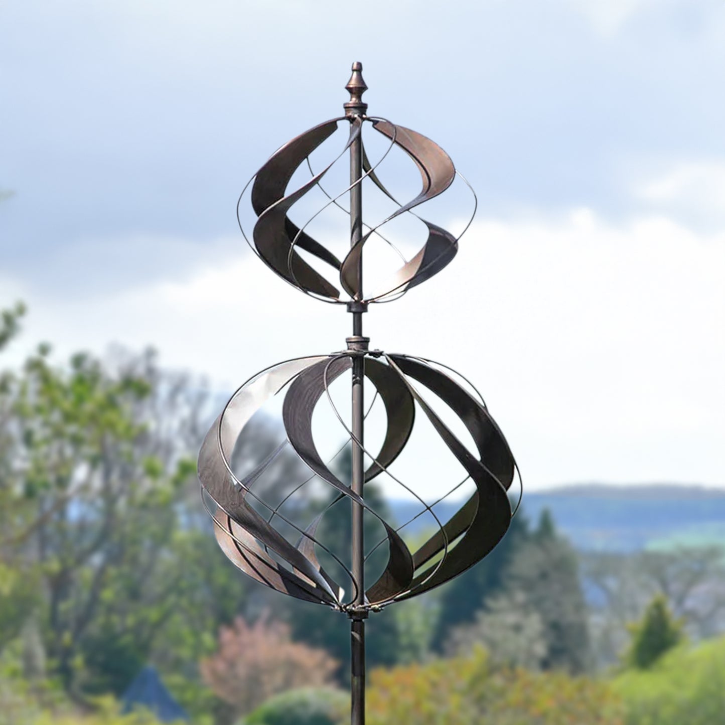 Double Globe Wind Spinner