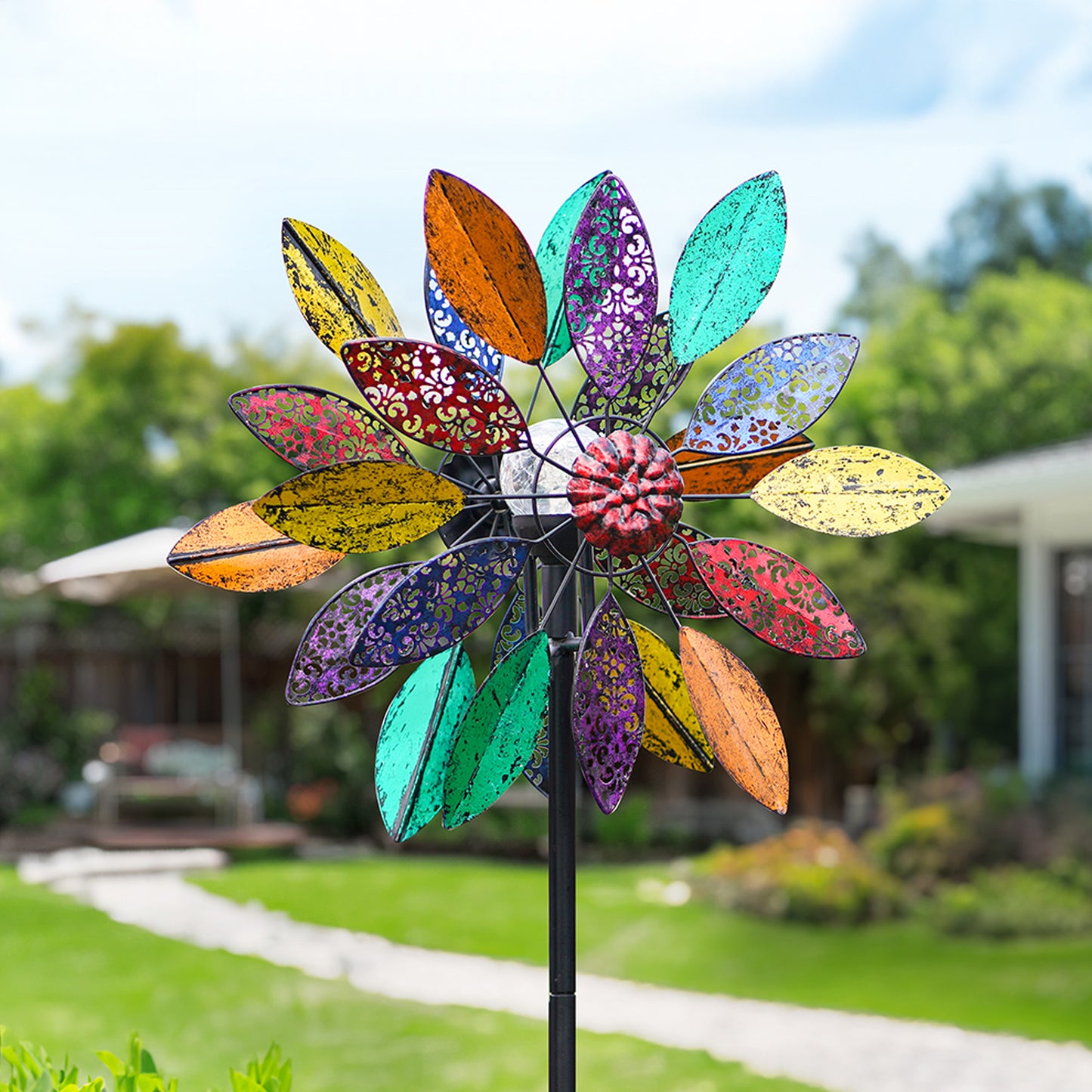 Colorburst Foliage Wind Spinner