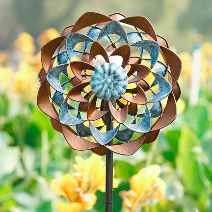 Zinnia Sunburst Wind Spinner