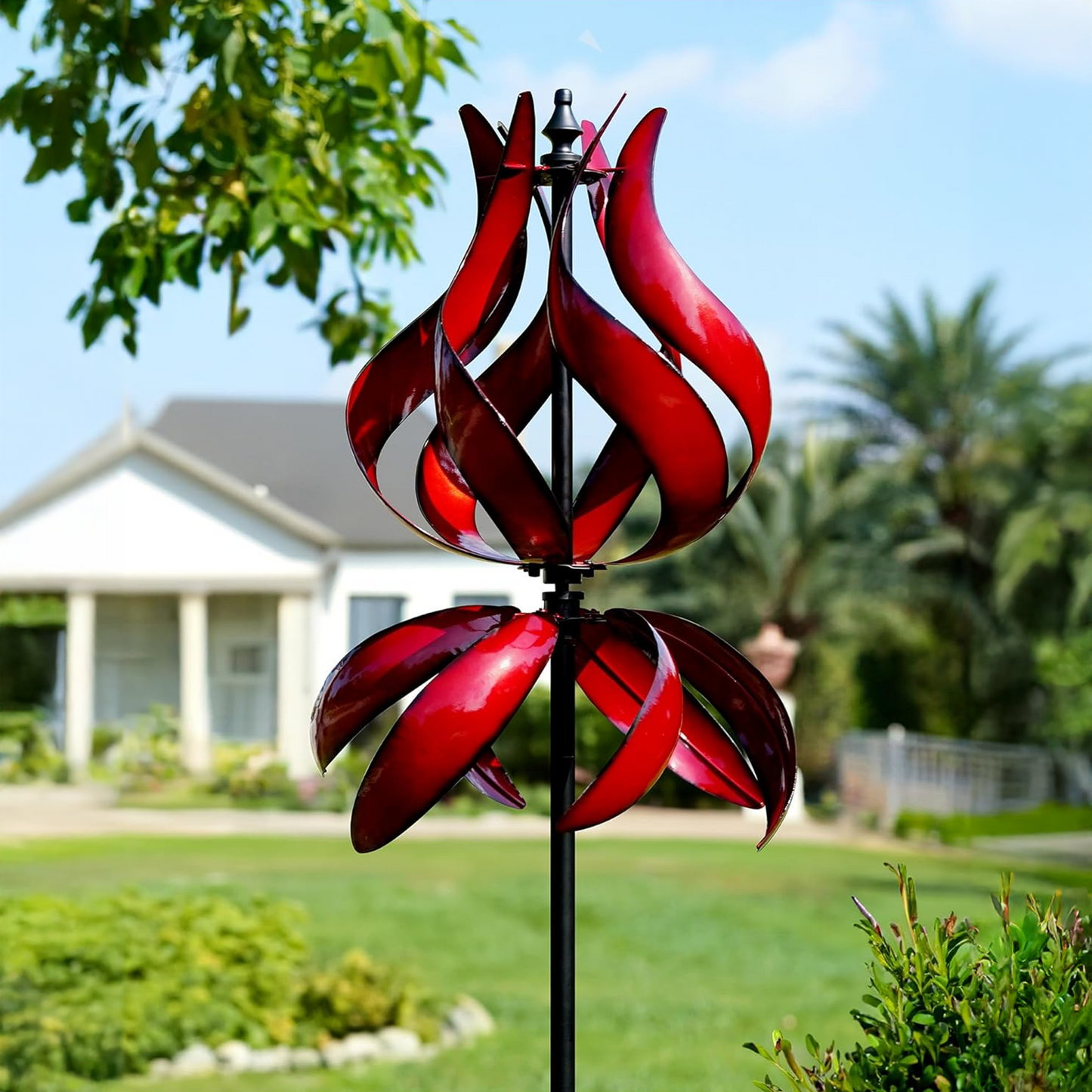 Twisting Tulip Wind Spinner
