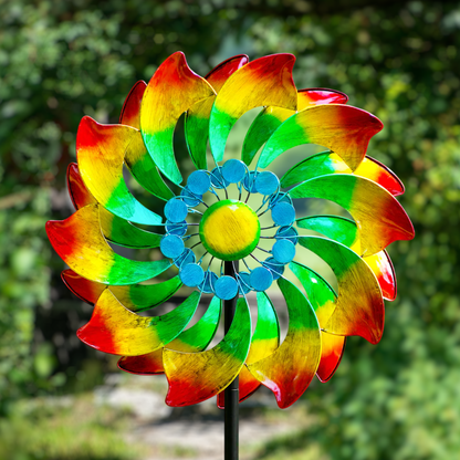 Vibrant Bloom Wind Spinner