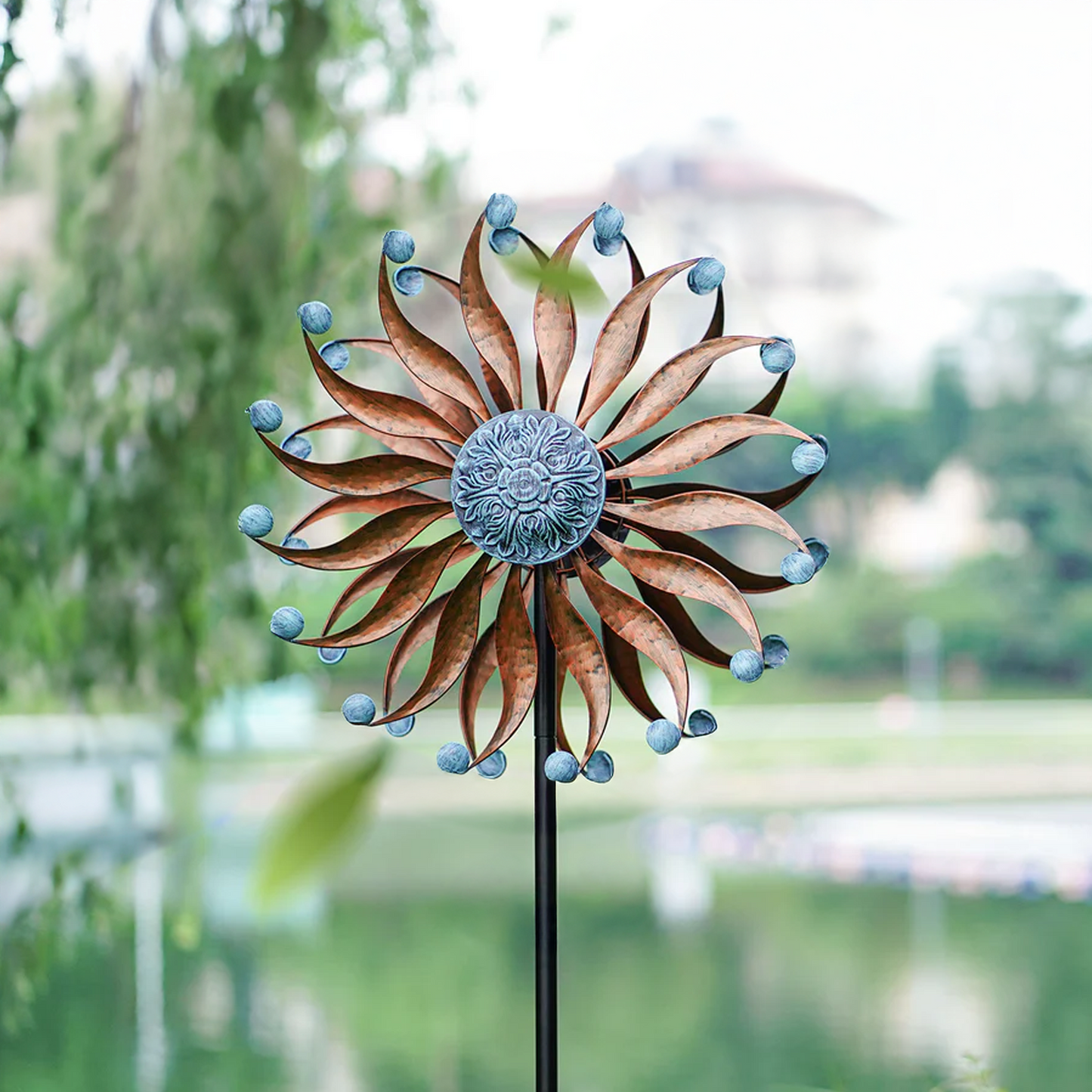 Copper Willow Wind Spinner