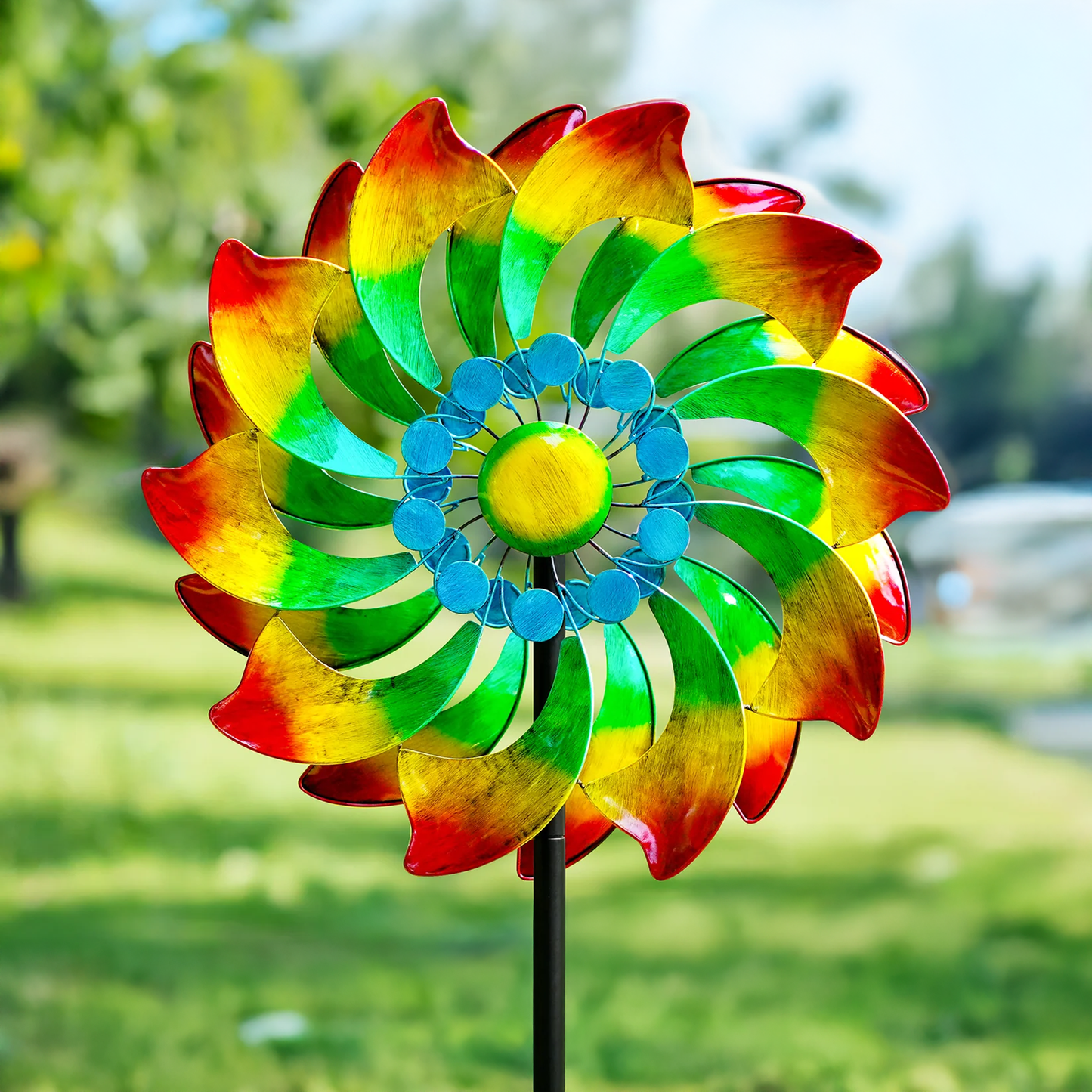 Vibrant Bloom Wind Spinner