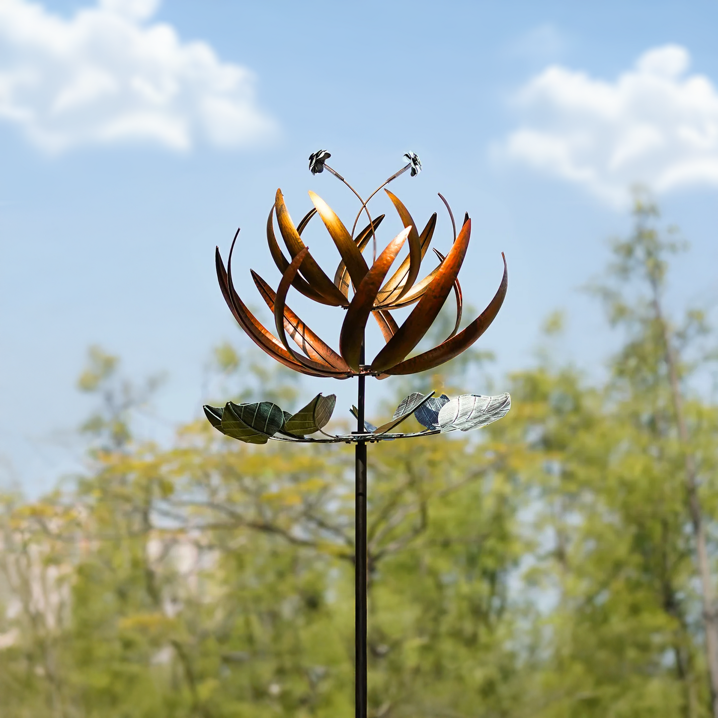 Copper Garden Flower Spinner