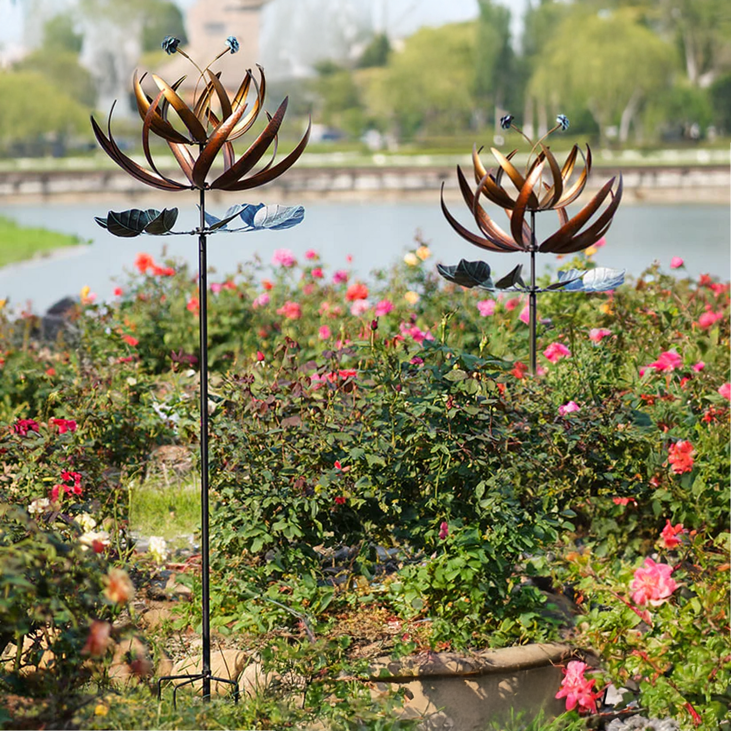 Copper Garden Flower Spinner