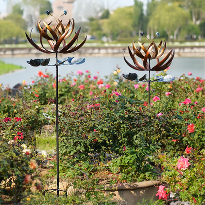 Copper Garden Flower Spinner